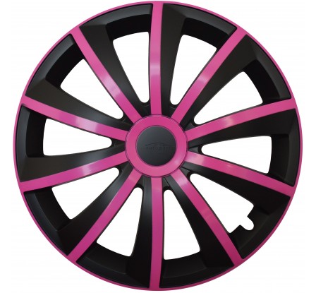 Dísztárcsa kompatibilné na auto Mazda 14" GRAL ružovo - fekete 4ks