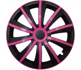 Dísztárcsa kompatibilné na auto Peugeot 14" GRAL ružovo - fekete 4ks
