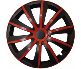 Dísztárcsa kompatibilné na auto Citroen 14" GRAL červeno - fekete 4ks