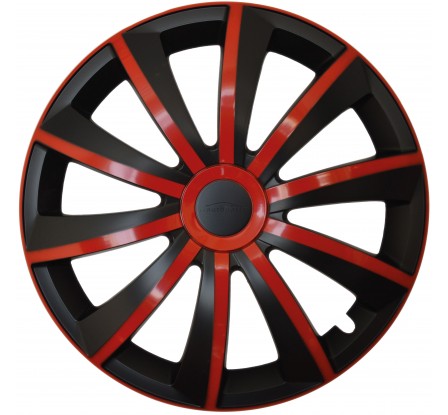 Dísztárcsa kompatibilné na auto Citroen 15" GRAL červeno - fekete 4ks