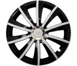 Dísztárcsa kompatibilné na auto Peugeot 14" GRAL Chrome bielo-fekete 4ks