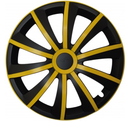 Dísztárcsa kompatibilné na auto Seat 16" GRAL žlto - fekete 4ks