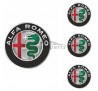 Dísztárcsa kompatibilné na auto Alfa Romeo 17" STIG Fekete 4ks