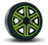 Dísztárcsa kompatibilné na auto Peugeot 15" Action Zeleno-fekete 4ks