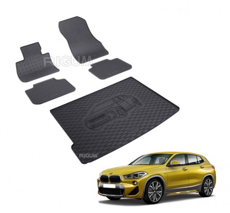 Autószőnyeg szett + csomagtértálca do csomagtartó BMW X2 2018-