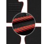 Textil Autoszőnyegek PEUGEOT 5008 II 2017 -  červené prešívanie