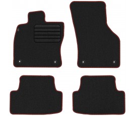 Textil Autoszőnyegek SEAT LEON III 2012-2019  červený lem