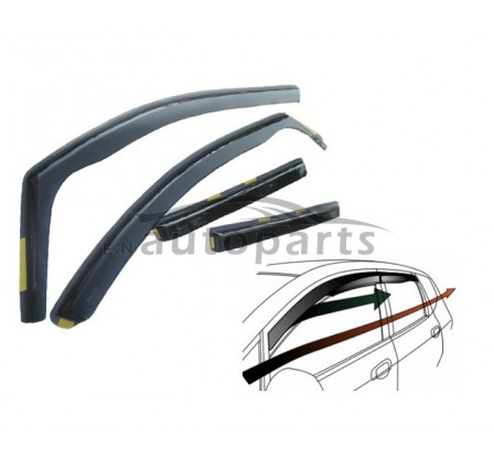 Plexitartó konzol predné + zadné - protiprievanové plexi kompatibilné pre BMW S-5 (f10) 4D  2010  →