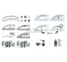 Plexitartó konzol predné - protiprievanové plexi kompatibilné pre BMW X3 (F25) 5D 2010 - 2017