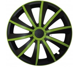 Dísztárcsa kompatibilné na auto Citroen 14" GRAL zeleno - fekete 4ks