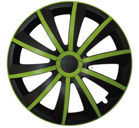 Dísztárcsa kompatibilné na auto Peugeot 14" GRAL zeleno - fekete 4ks
